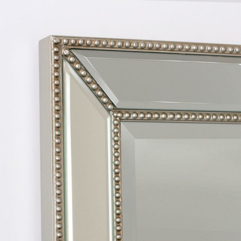 Rosdorf Park Beveled Beaded Accent Wall Mirror & Reviews Wayfair